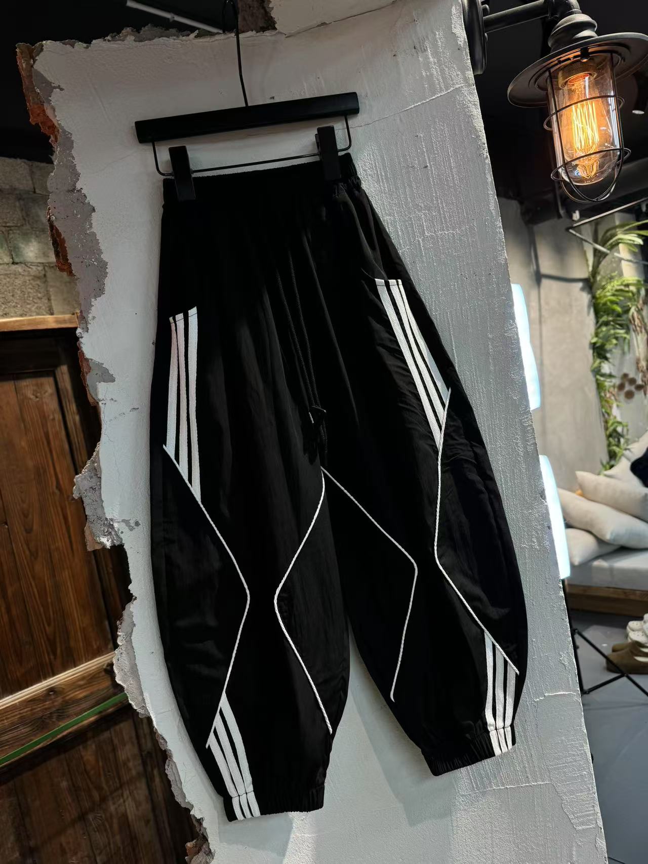 吾2025【Y】2月15日 儿童男童女童黑色拉条休闲裤2524-