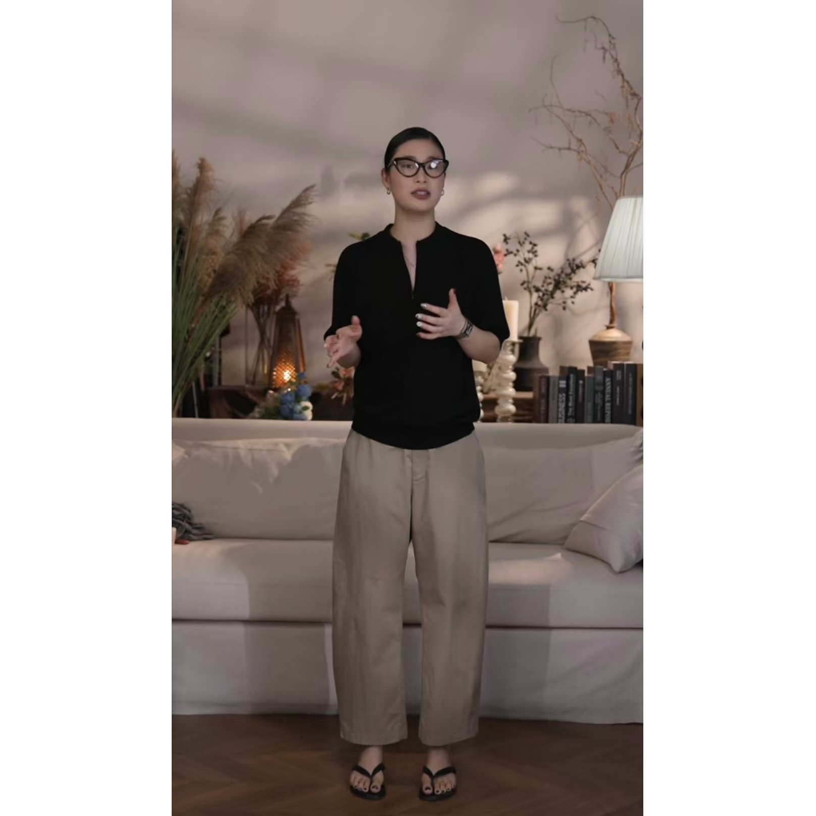【YILI显瘦女装】时尚百搭经典纯色半拉链短袖上衣 Y1113