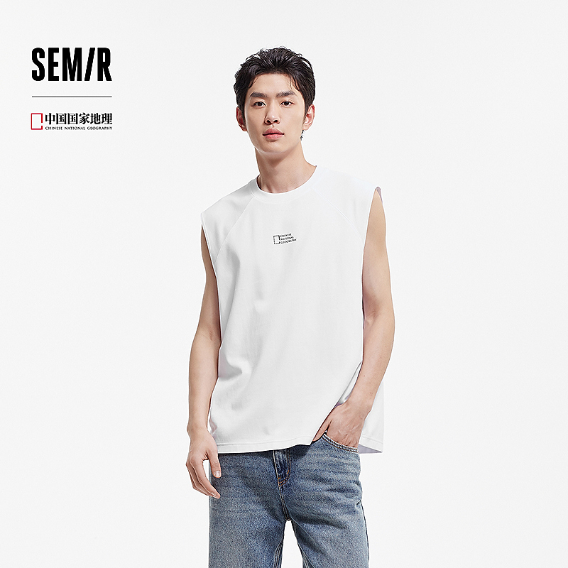 【速干】商场同款国家地理系列森马背心男运动坎肩宽松2025夏新款