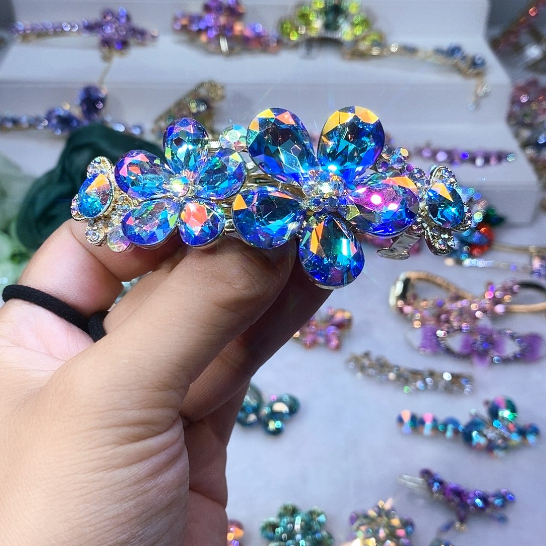 仿水晶铜合金发饰头饰发夹