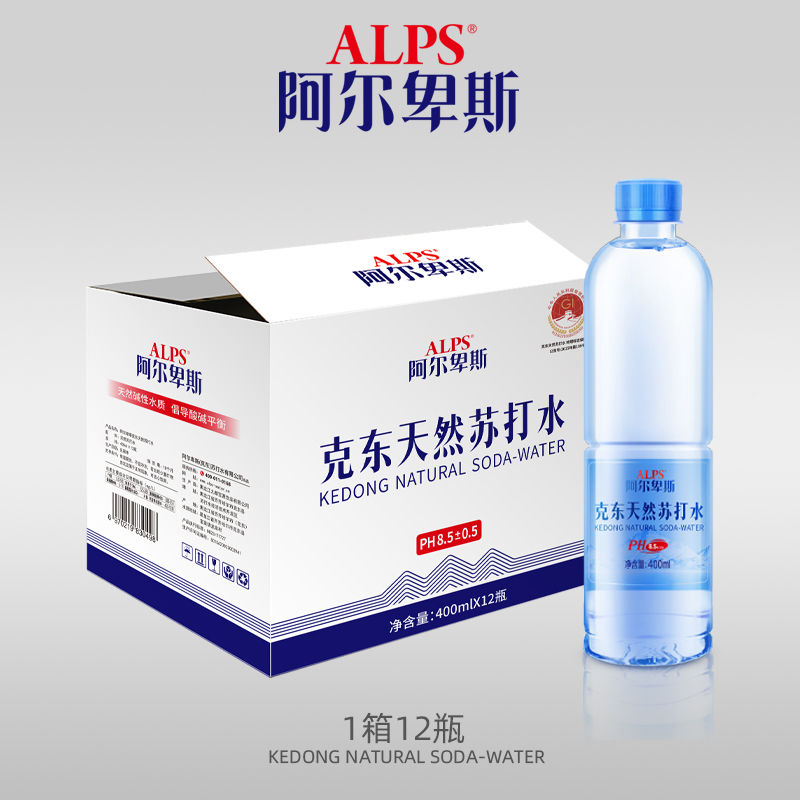 ALPS/阿尔卑斯 克东天然苏打水400ml*12瓶装