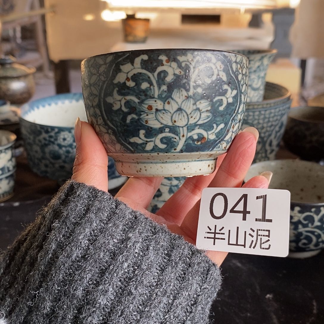 陶手工手绘青花高温陶瓷