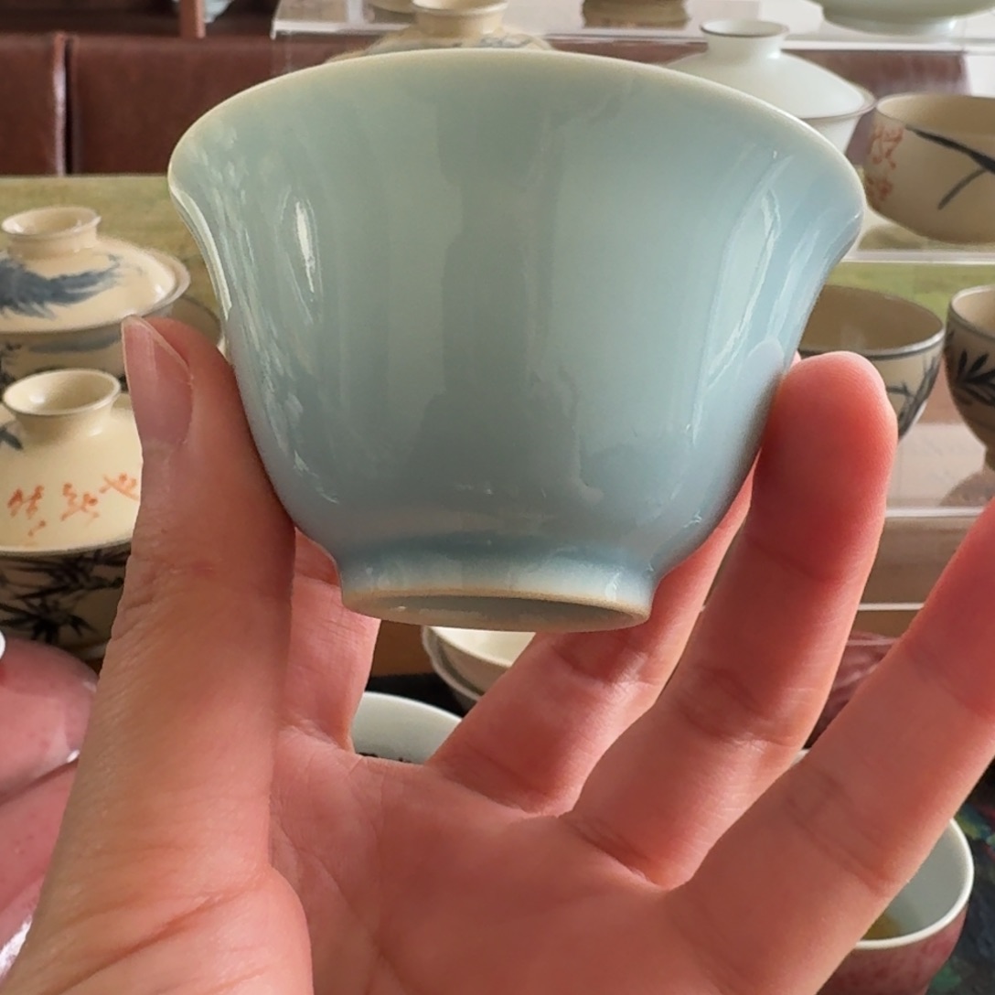 景德镇高温手工陶瓷茶具单杯