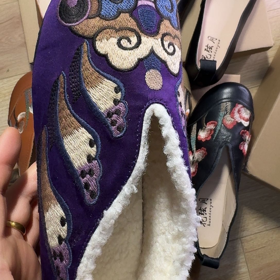 香云纱36码平底鞋不退换