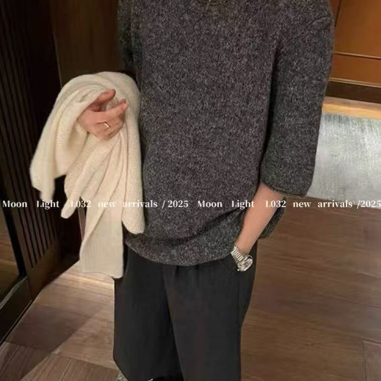 米满满-奶油欧尼（032#）慵懒圈圈纱百搭极简毛衣kc