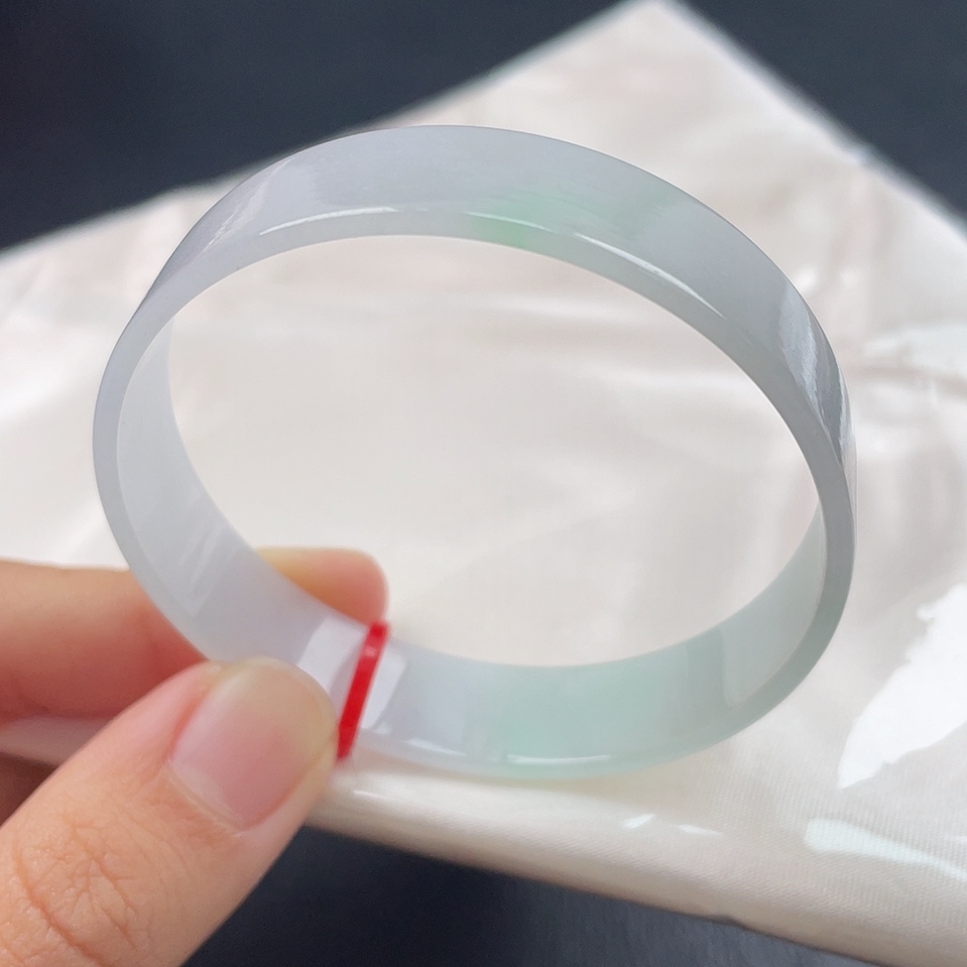 翡翠未镶嵌手镯5455圈 公主镯