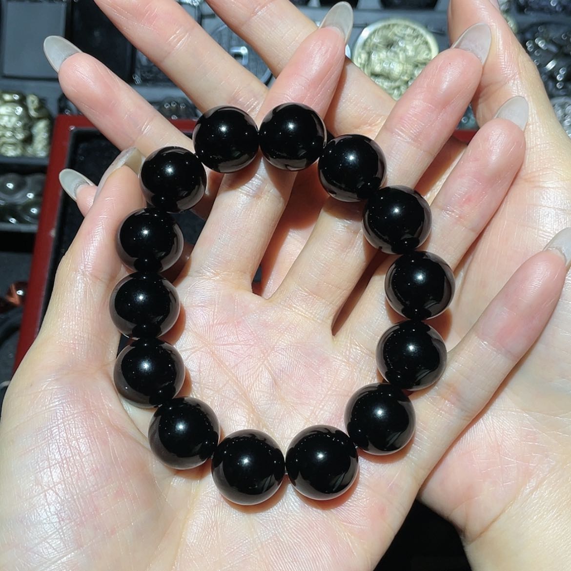 【闪购商品】未镶嵌黑曜岩手链用****0