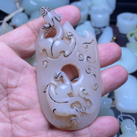 吊坠(不含链)未镶嵌和田玉