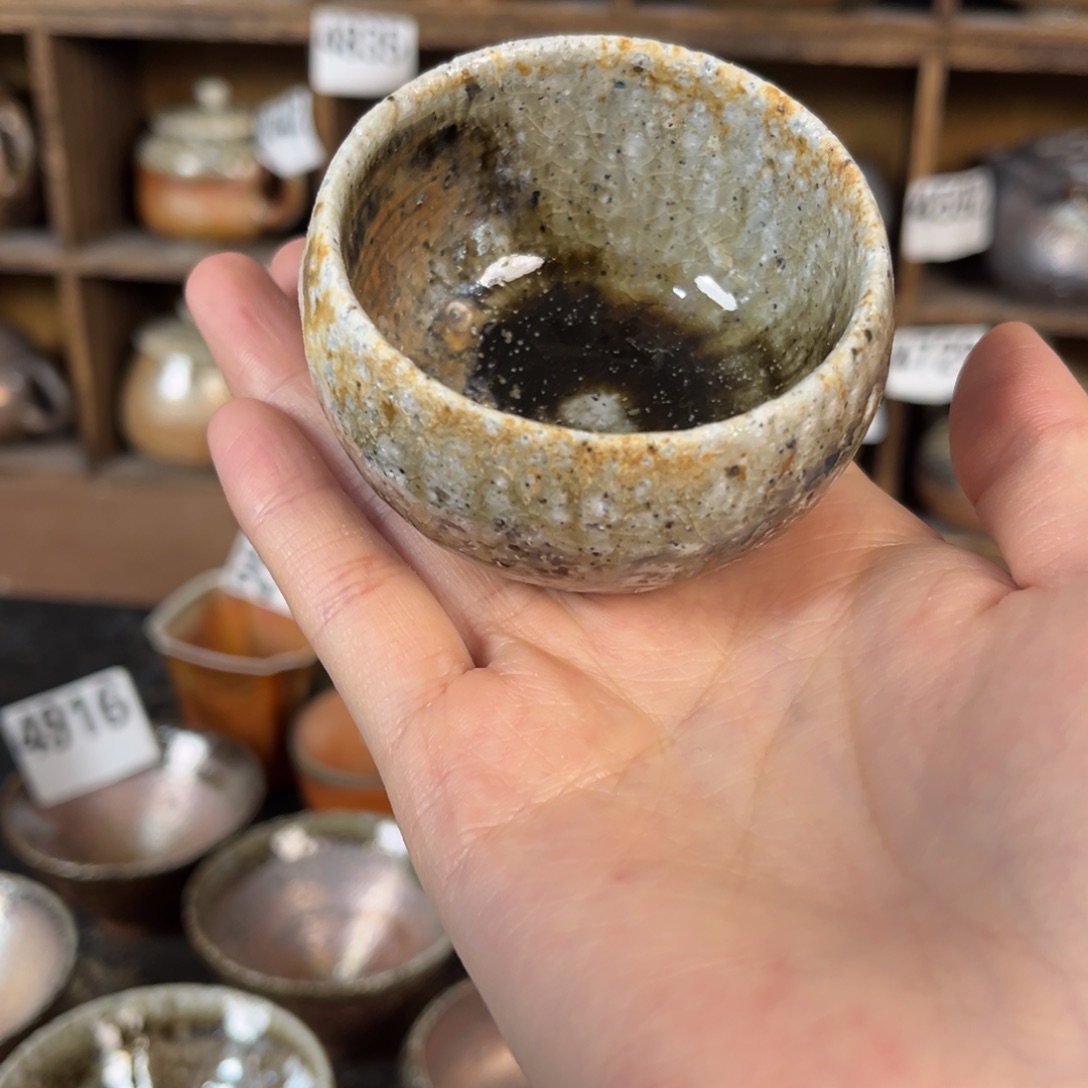 摆件柴烧茶器微瑕主人杯杯