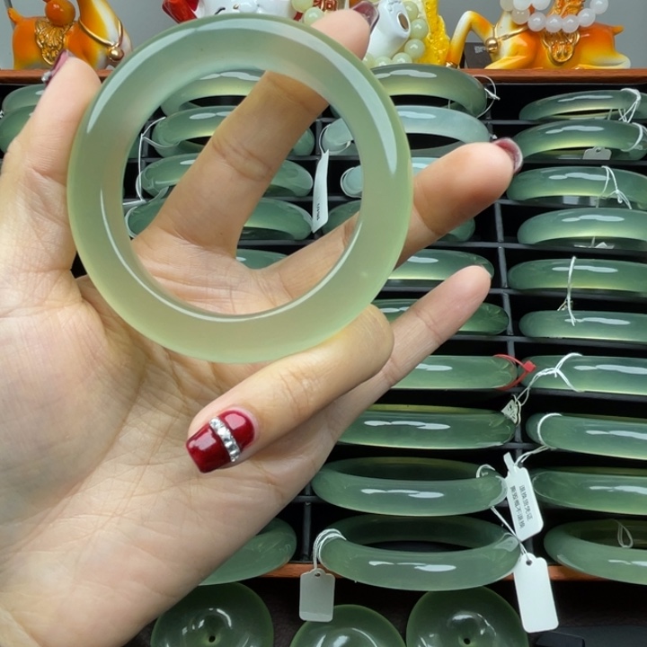 福***星岫玉未镶嵌手镯岫玉