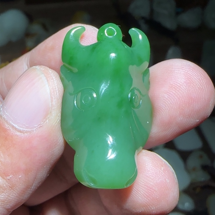 和田玉（碧玉）挂件未镶嵌