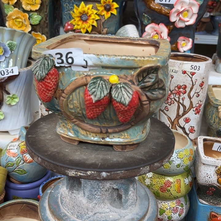 紫砂花盆粗陶材质多肉花盆