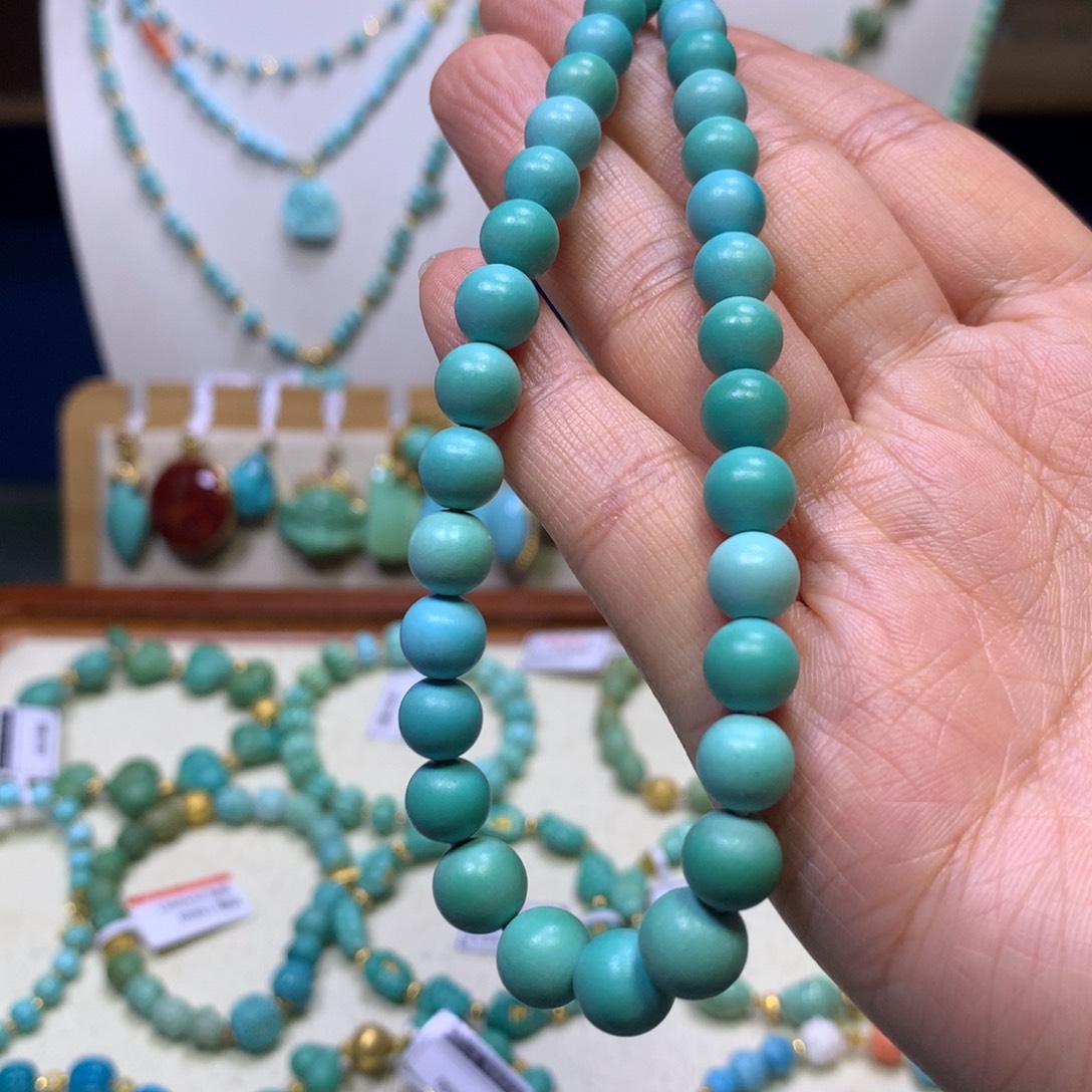 绿松石未镶嵌手持