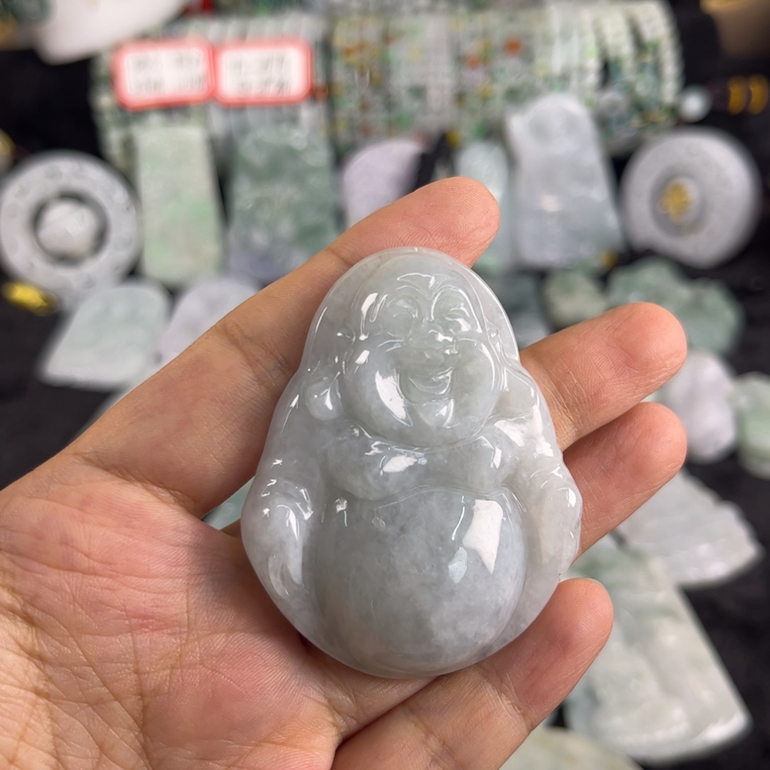 翡翠未镶嵌吊坠(不含链)瑕疵