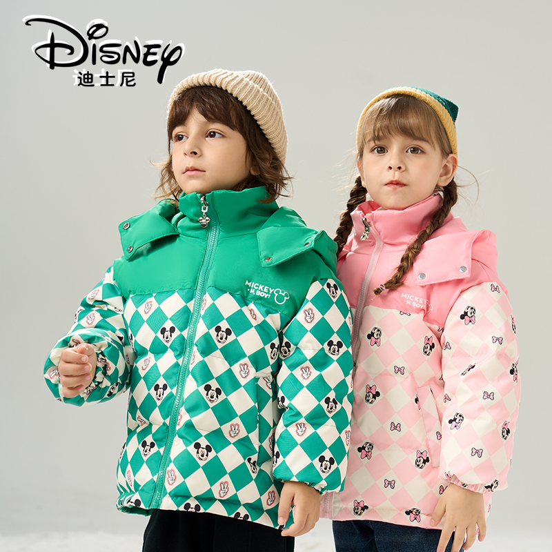 Disney/迪士尼儿童双面穿羽绒服男女童外套XME4SU345