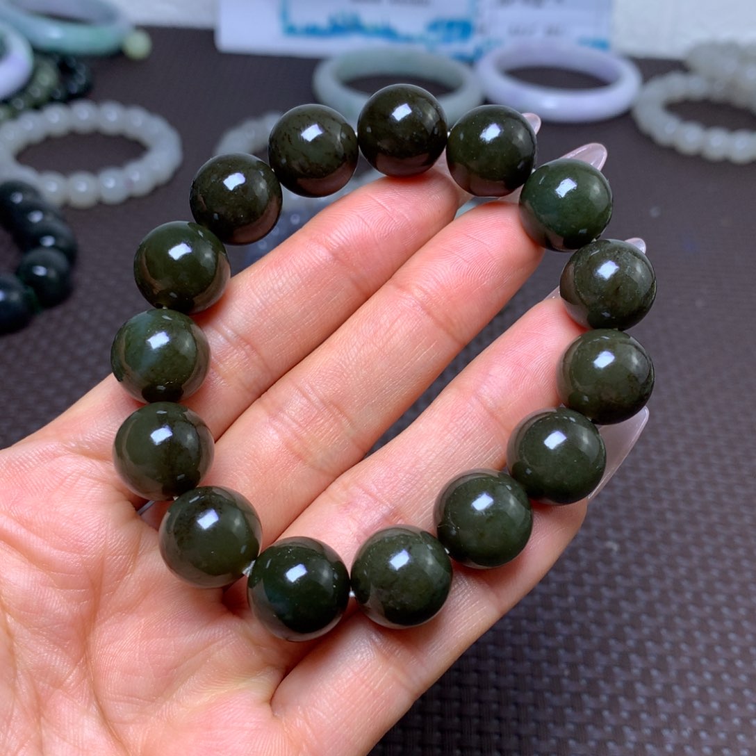 未镶嵌手串和田玉卡14