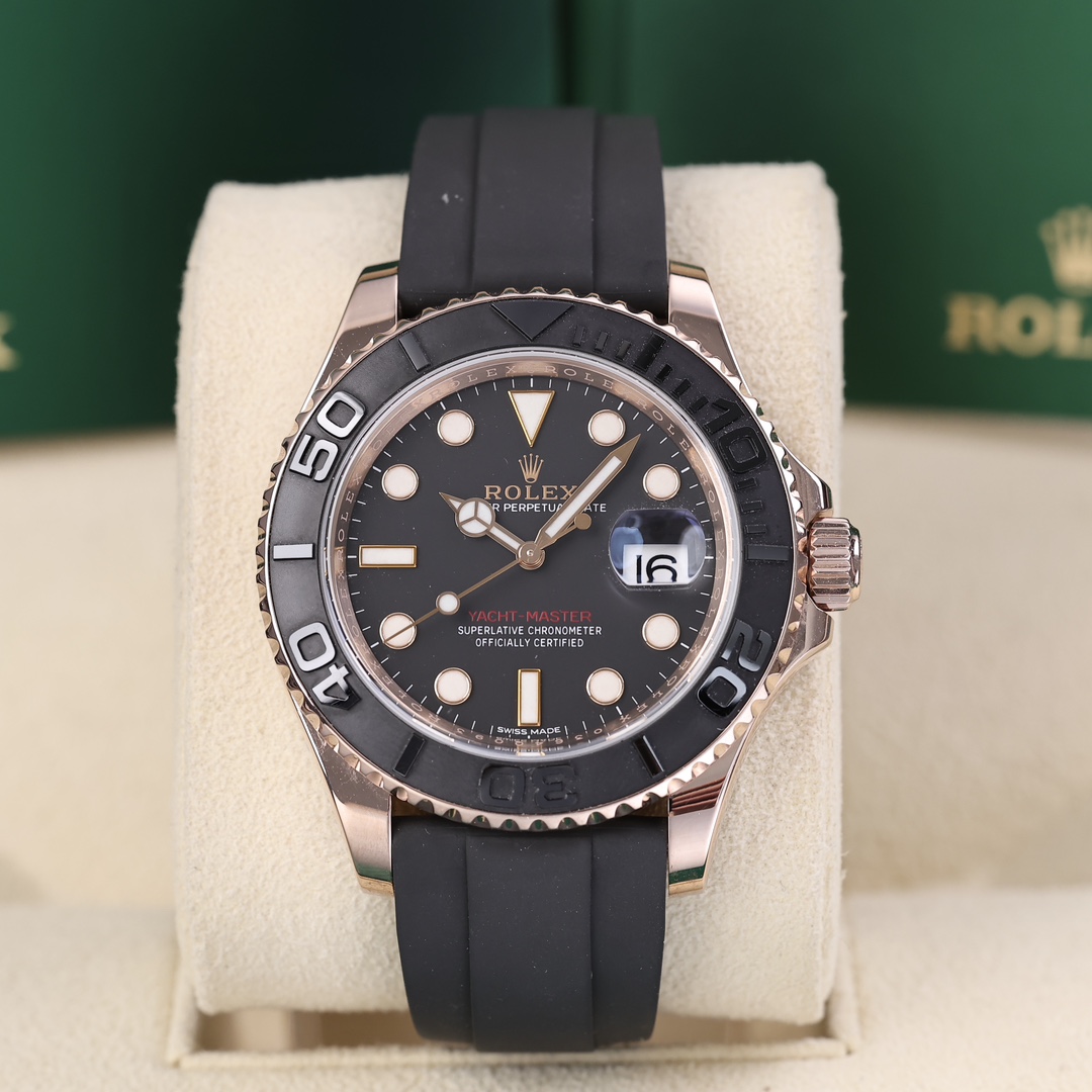 95新 Rolex/劳力士 116655玫瑰金游艇 2019年保卡