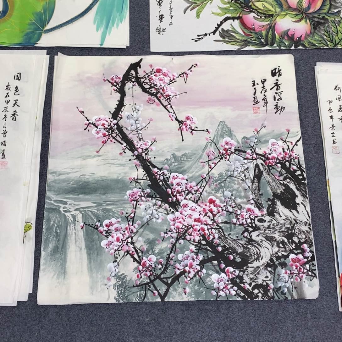 国画68✖️68山水梅花画画画画画画