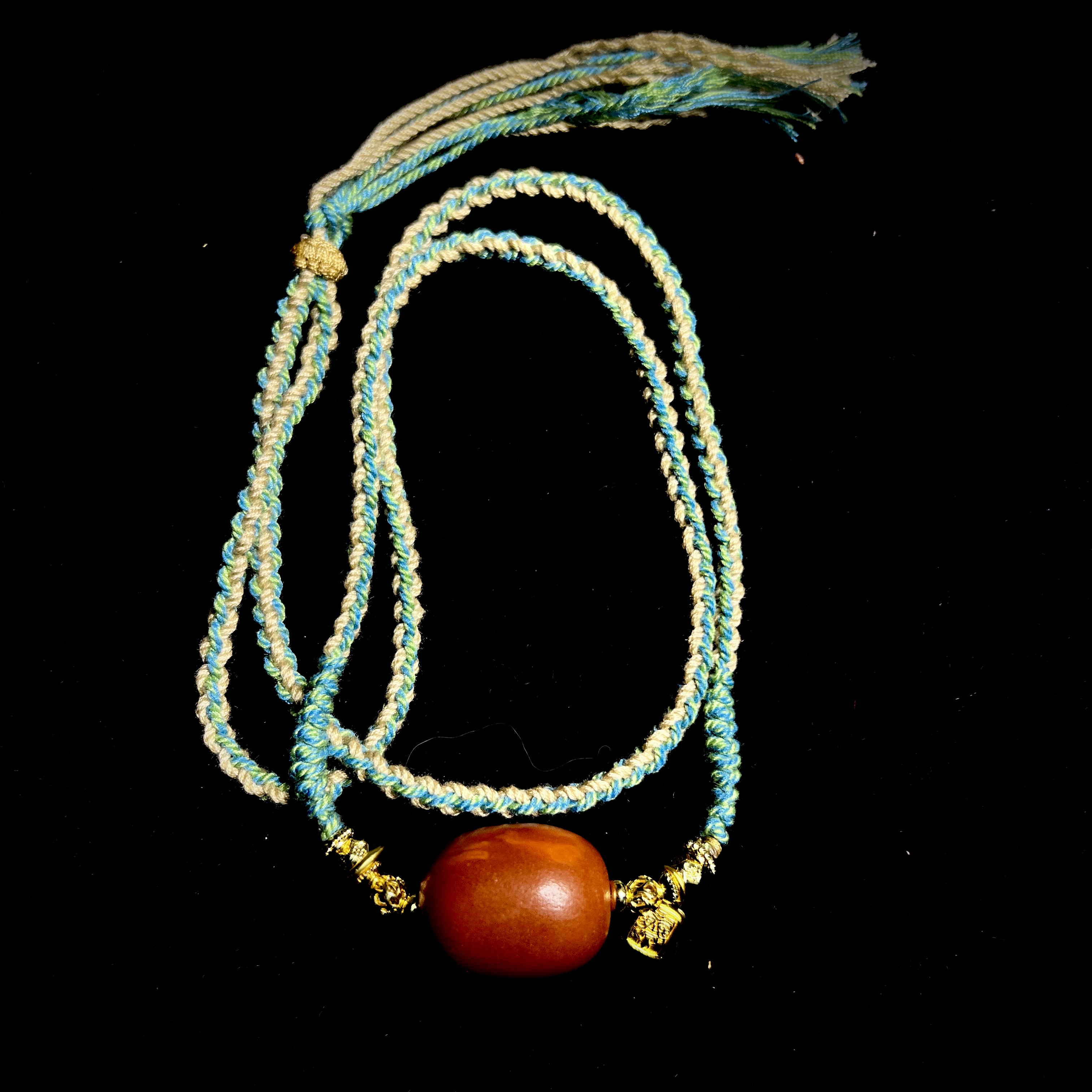 四九城收藏蜜蜡藏传枣珠锁骨链男女同款SJC0107