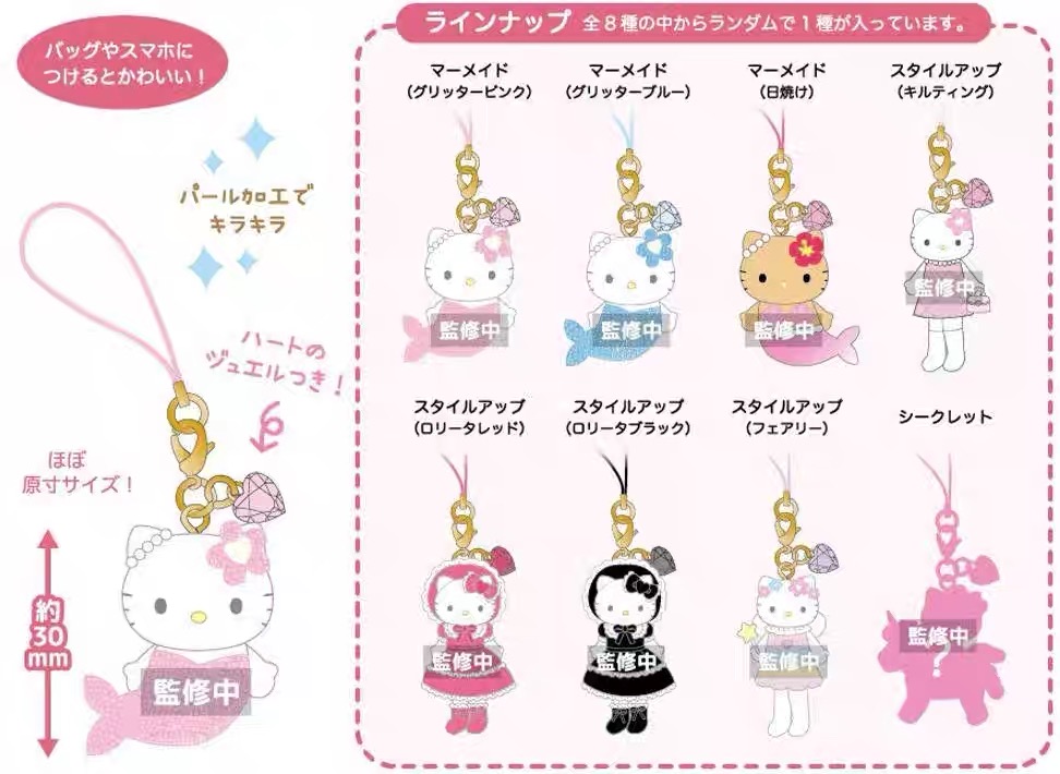 【日谷】三丽鸥HelloKitty长腿洛丽塔黑皮、甜梦女仆、人鱼独角兽盲盒