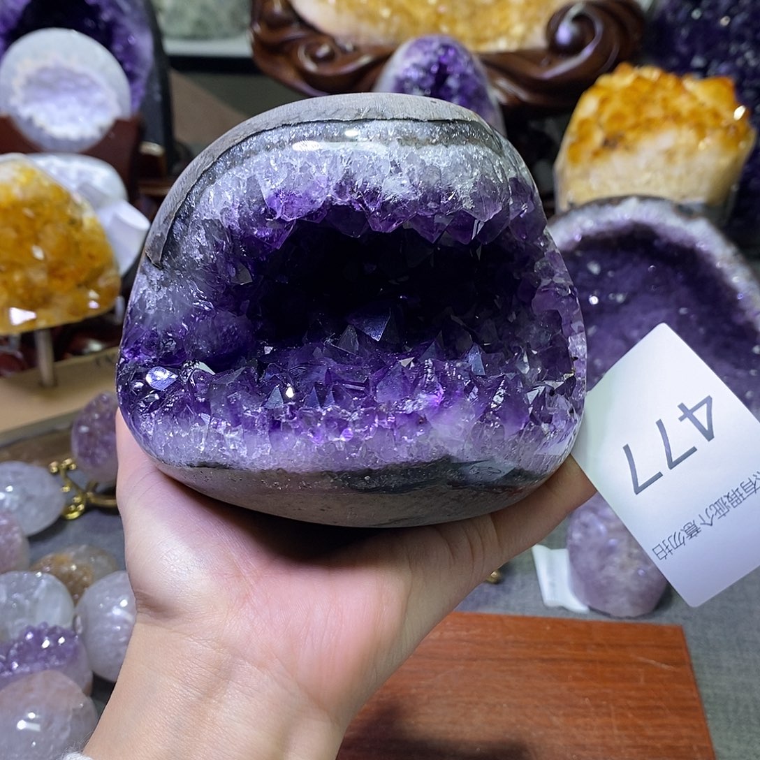 紫晶珠宝半成品未镶嵌