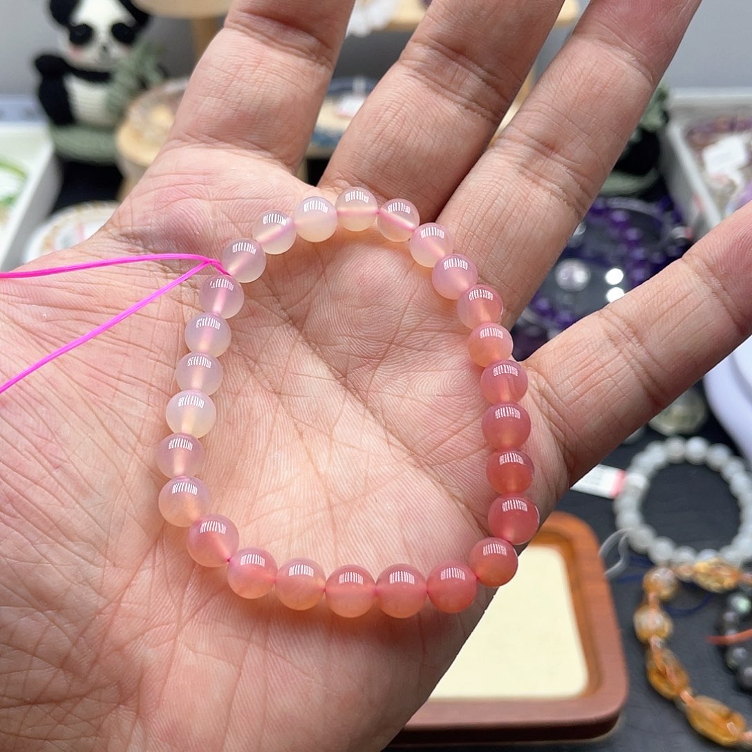 水晶手链未镶嵌盐源