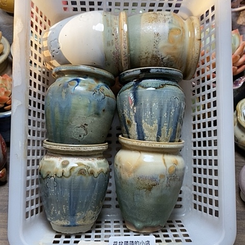 紫砂花盆731微瑕品口径5.5左右