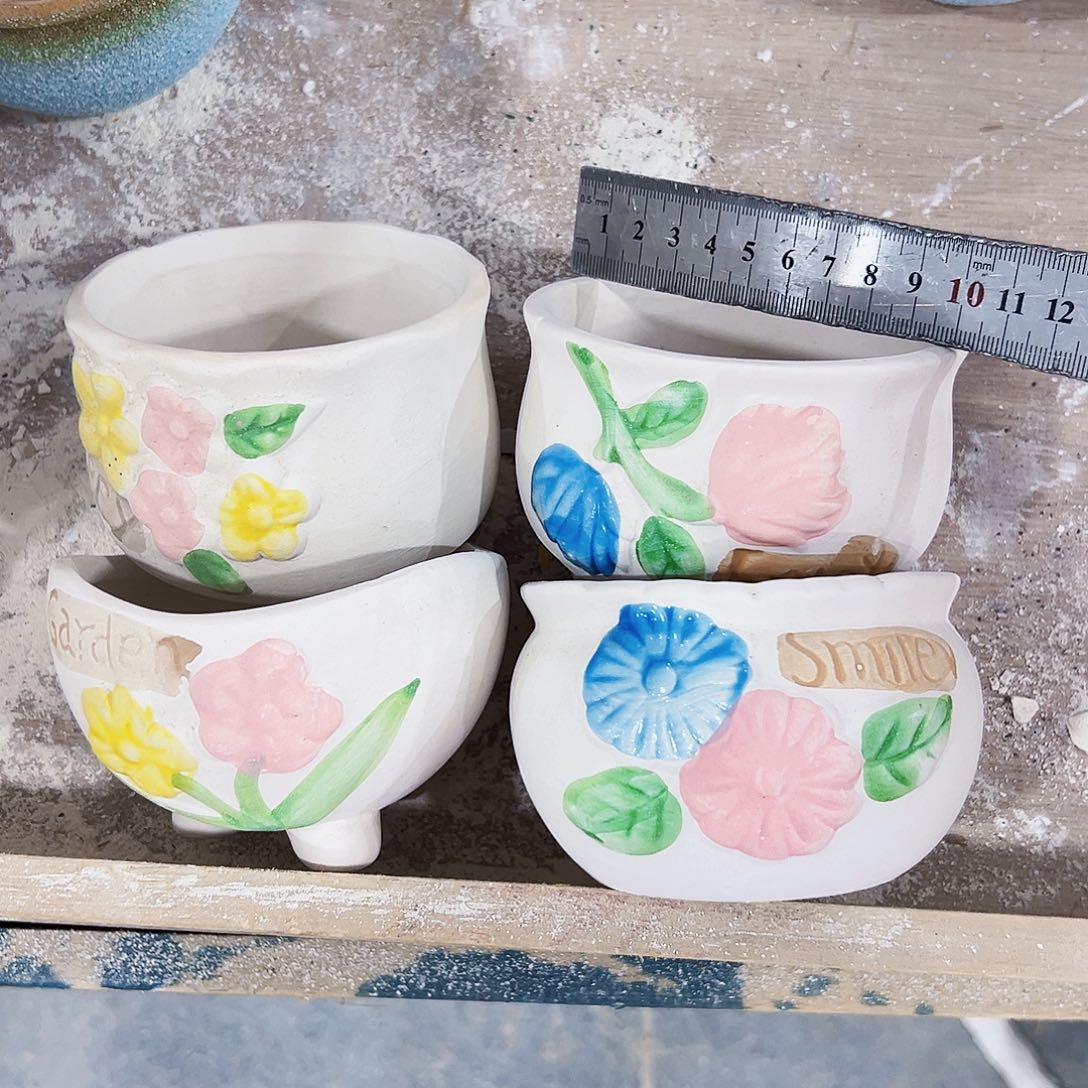 有孔外贸尾单陶瓷花盆凑单10米包邮