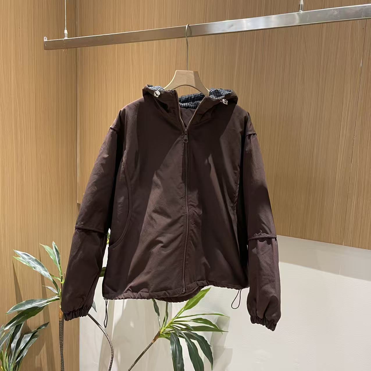 17800新款加厚冬季休闲时尚简约宽松显瘦连帽棉服