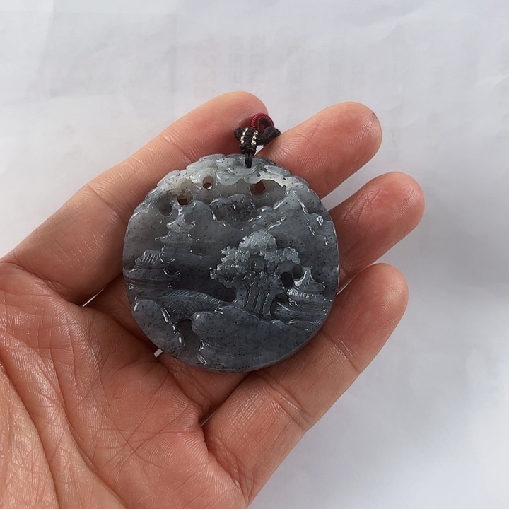 吊坠(不含链)未镶嵌和田玉譚*譚