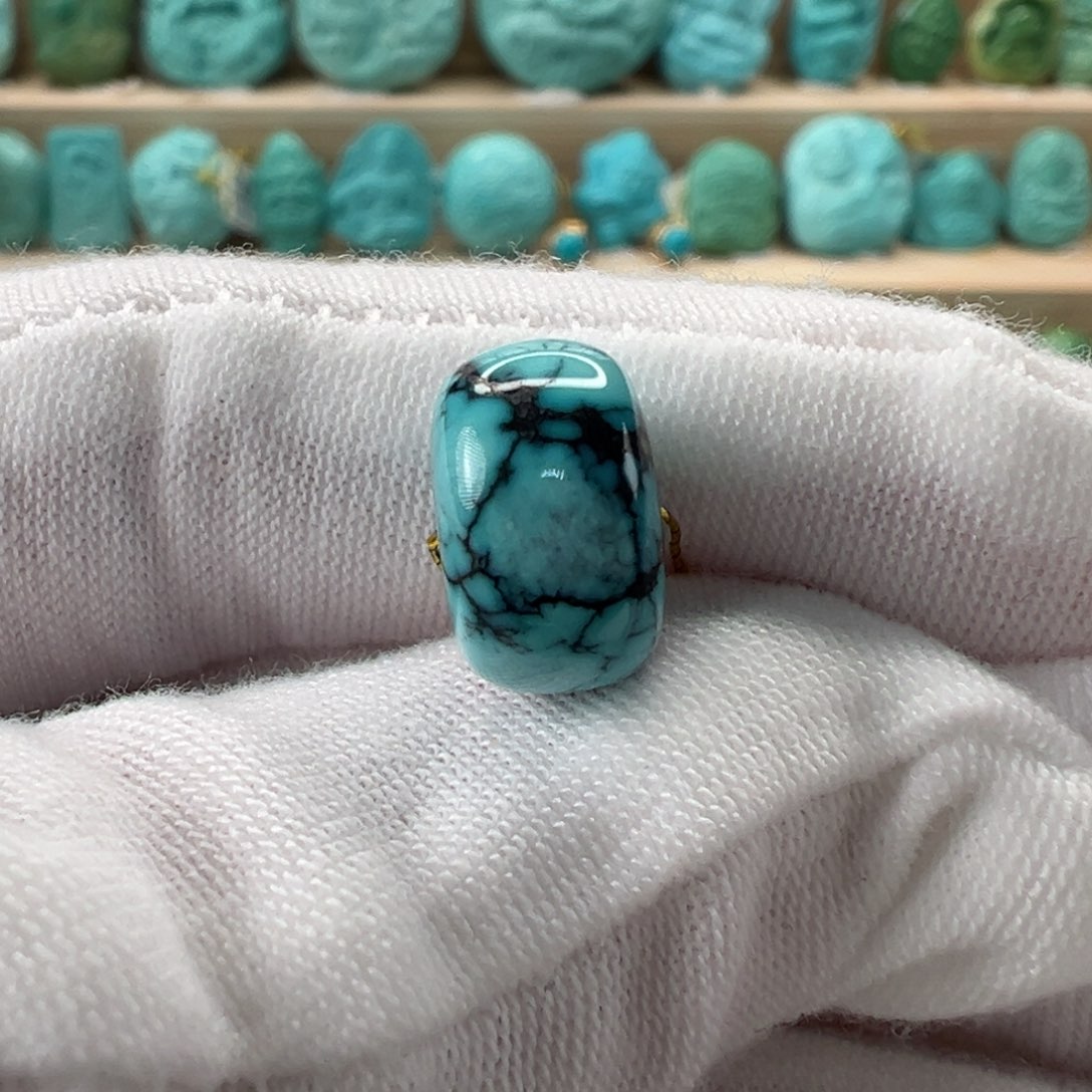 未镶嵌绿松石直切珠12.1x7.4mm