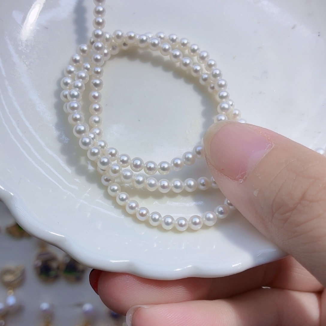 晚***河淡水珍珠合金耳饰