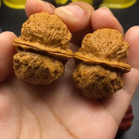 文玩核桃把件40尺饕餮金蟾