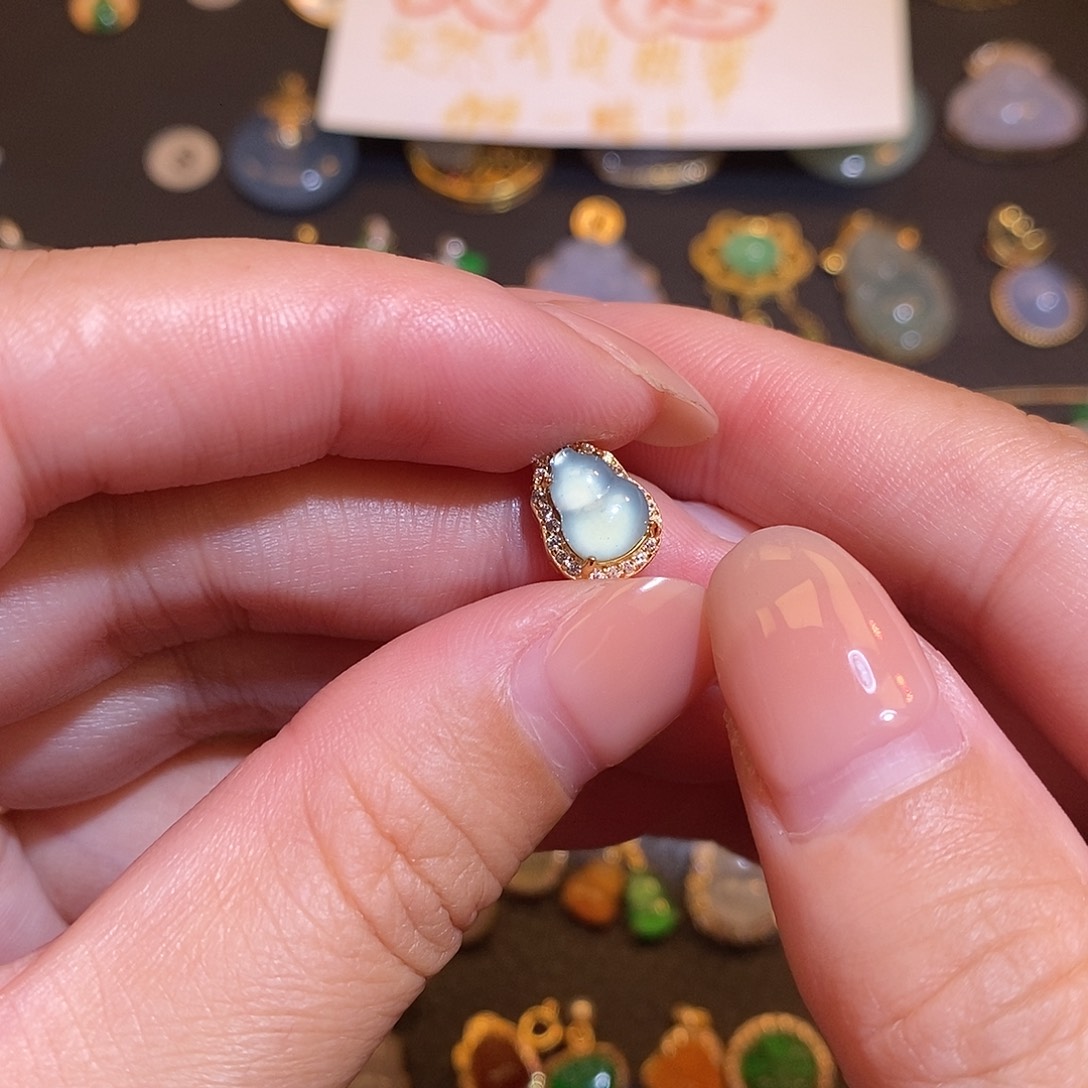 翡翠银S925镶嵌颈饰