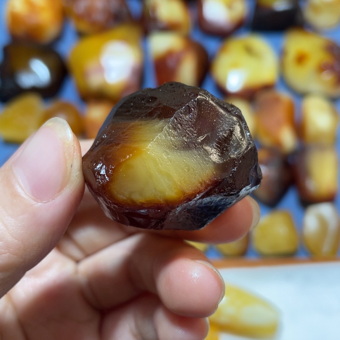 定制蜜蜡未镶嵌20.21金沙珠子