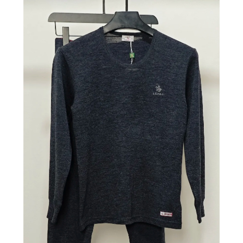 【大月】【圣大保罗】进口澳洲防缩女罗纹羊毛花边领套装-26600