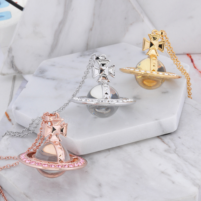 西太后满镶钻 透明珠可叠戴 大号立体铆钉 复古中性 