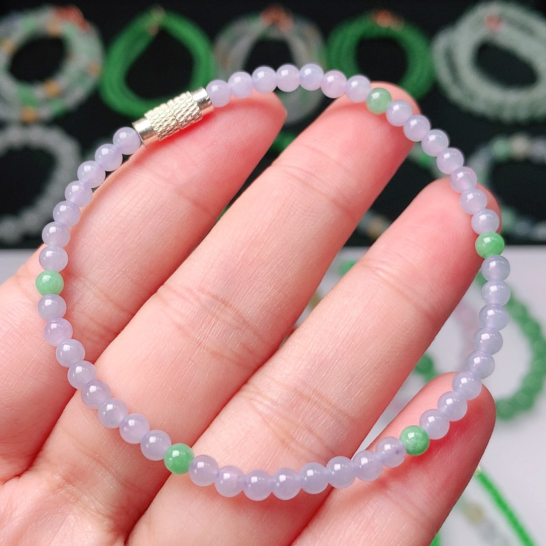 未镶嵌手链翡翠翡翠