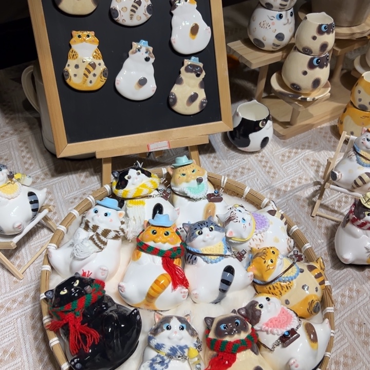 陶摆件景德镇陶瓷摆件猪猪猪05