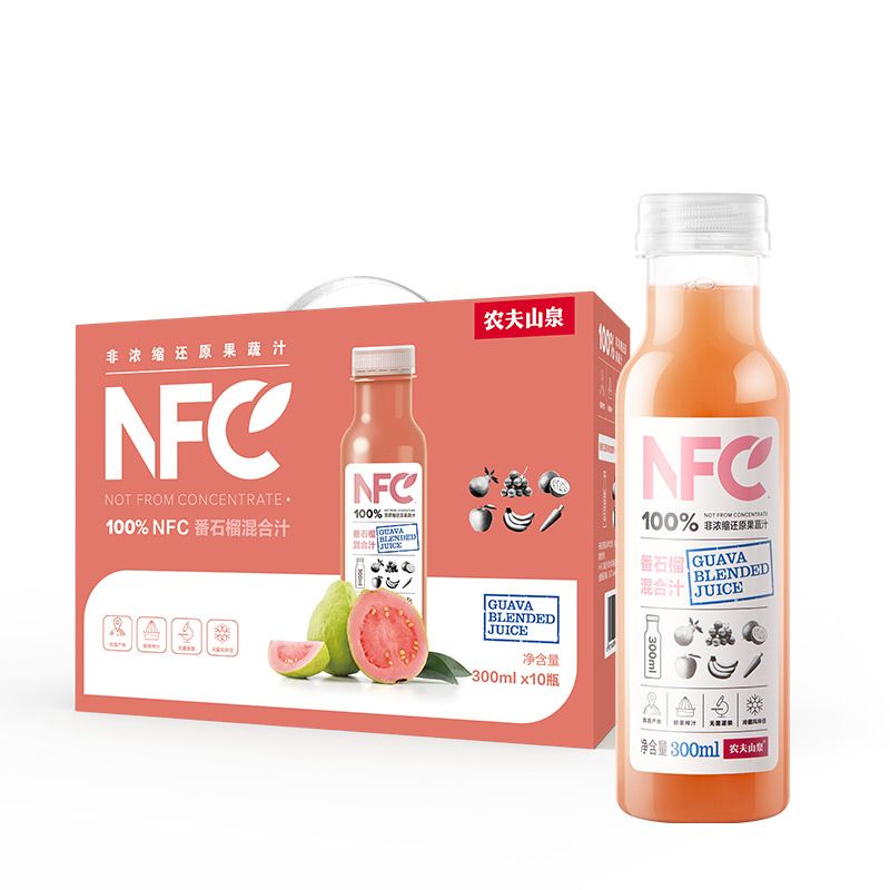 农夫NFC番石榴混合汁饮料 300ml*10/箱