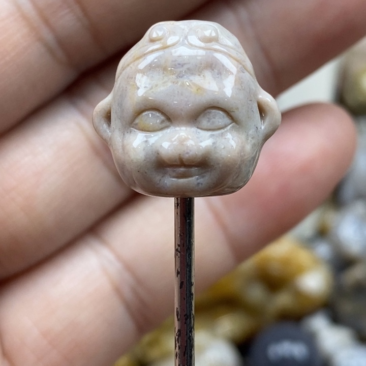 硅化珊瑚（珊瑚玉）未镶嵌颈饰小