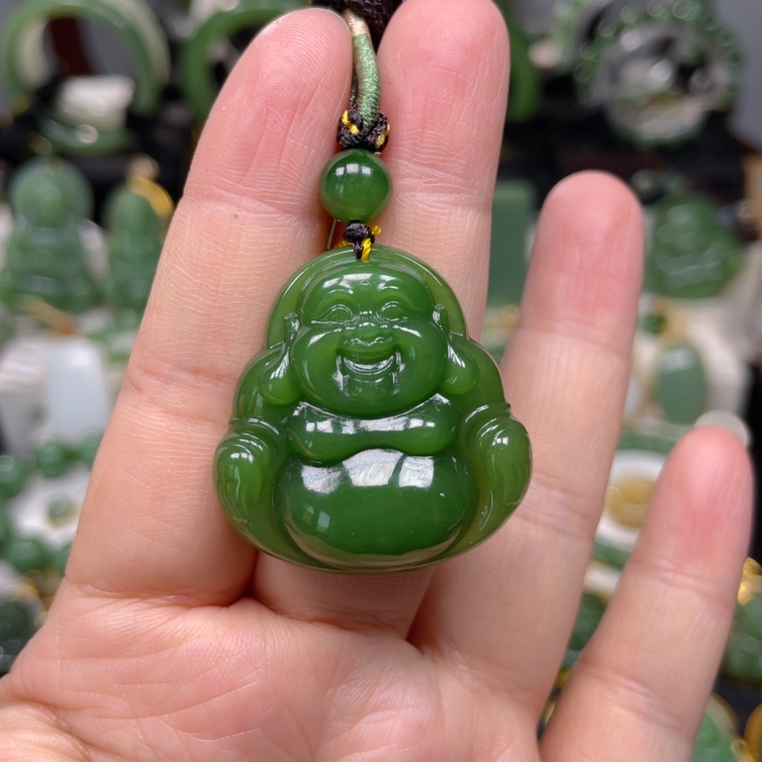 和田玉（碧玉）未镶嵌吊坠(不含链)