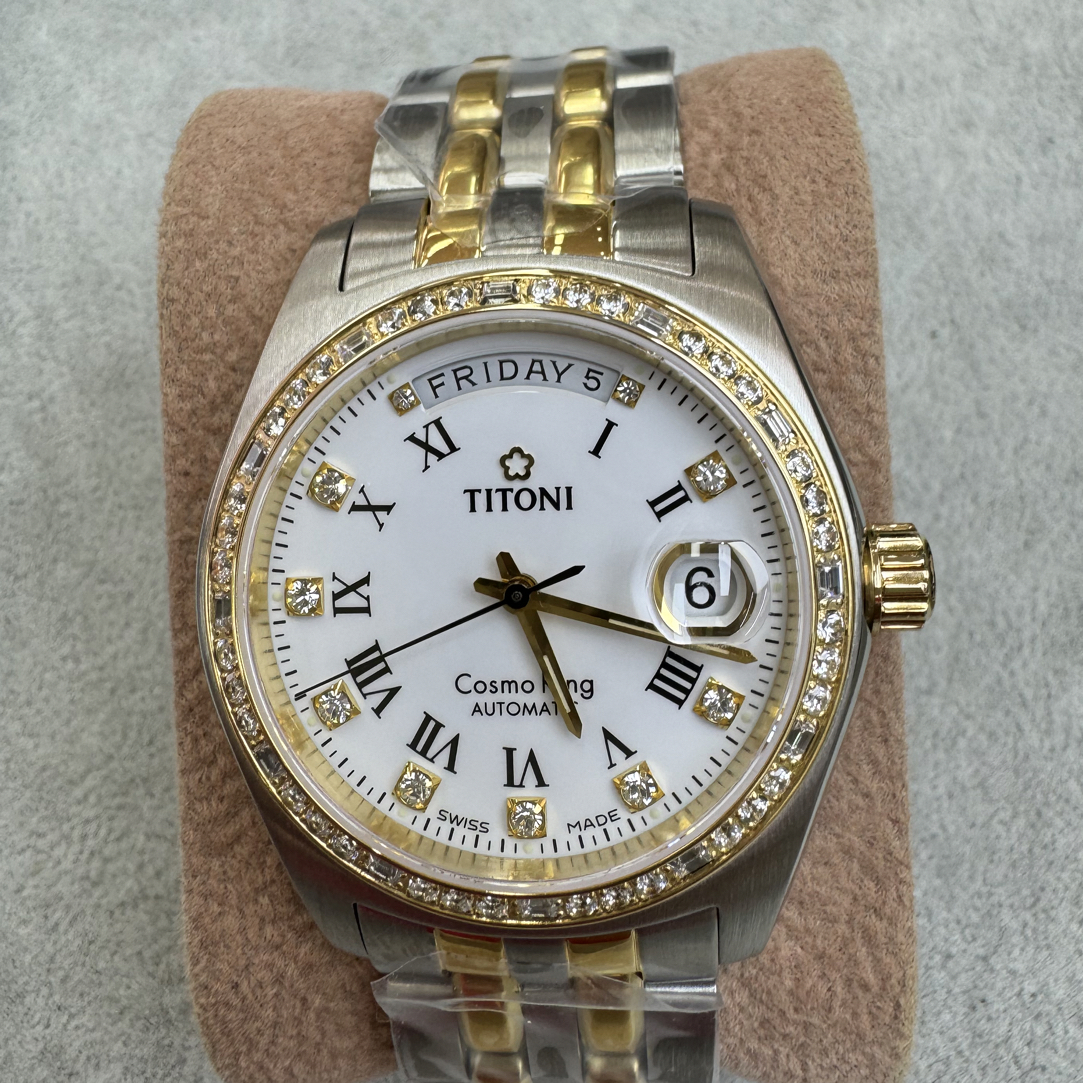 95新 Titoni/梅花 95新/梅花787/表径38.5mm/单表/机械