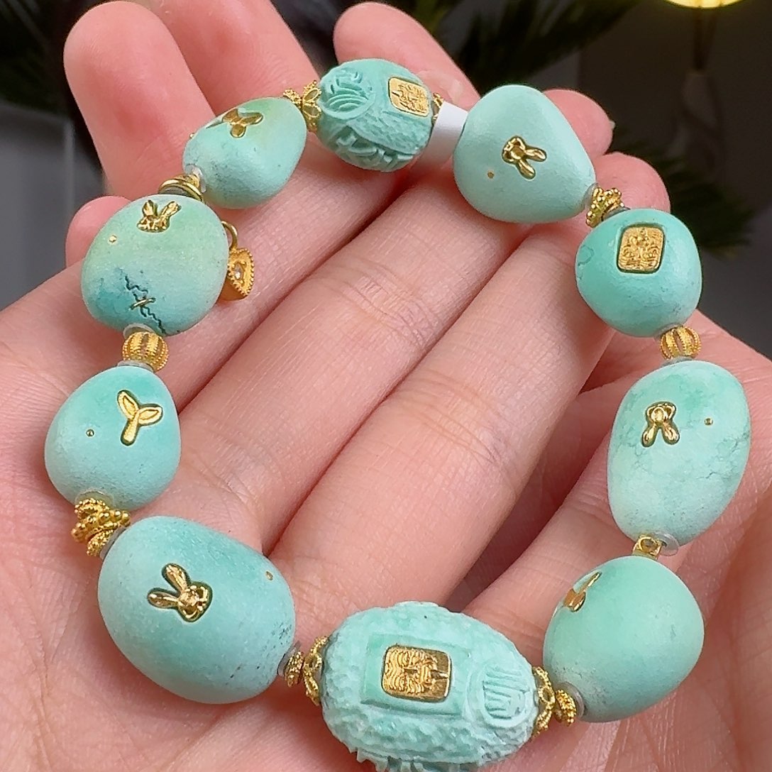 绿松石珠宝奇石未镶嵌