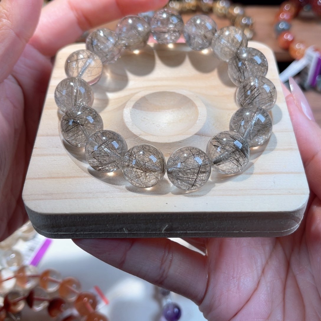 发晶手链未镶嵌银发晶手串