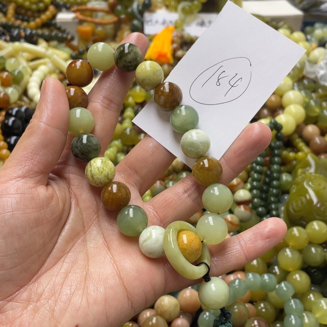 蛇纹石玉手链未镶嵌