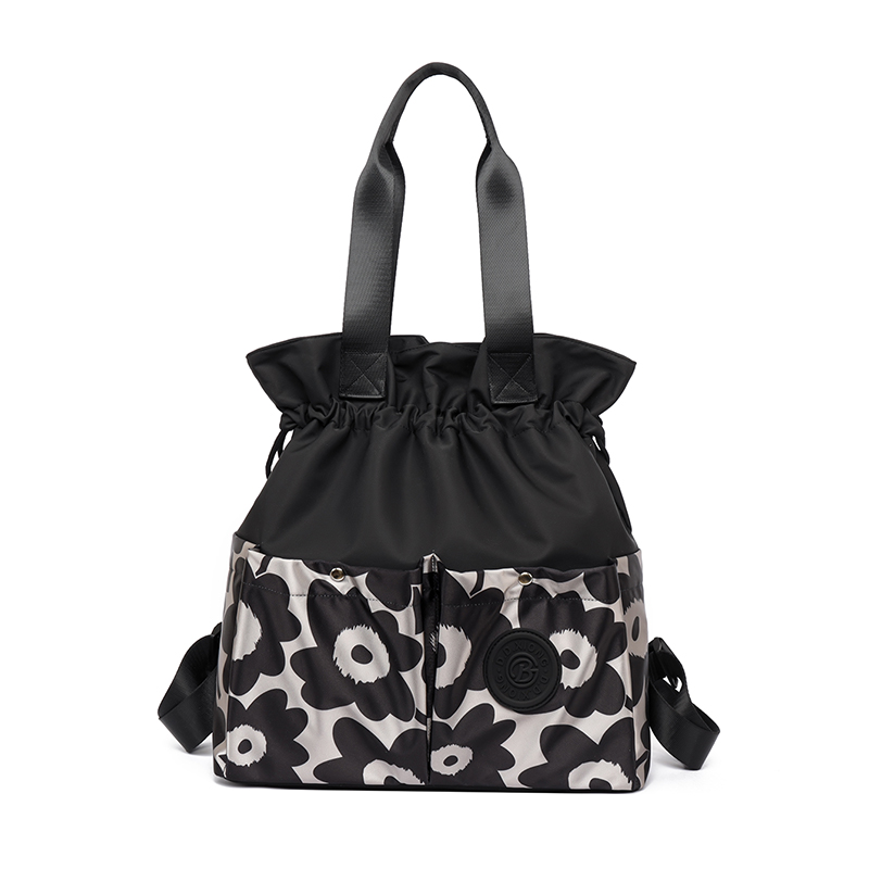 新款印花时尚单肩包多用双肩包托特包防水布包潮流百搭大容量旅游