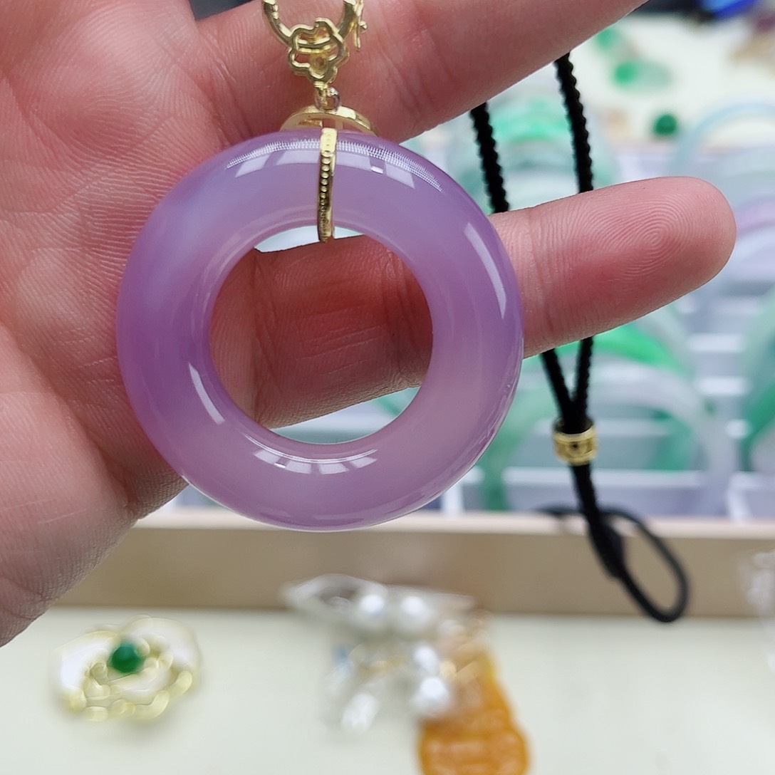 翡翠吊坠(赠链)银S925镶嵌