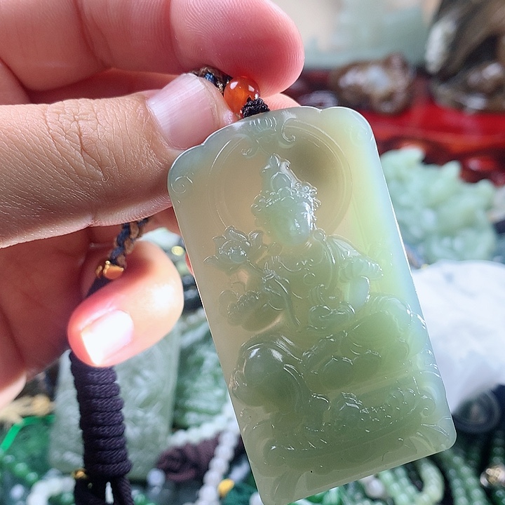 未镶嵌和田玉挂件天***秋