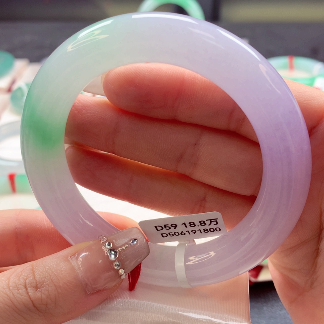 翡翠手镯（圆镯）未镶嵌85（87号）